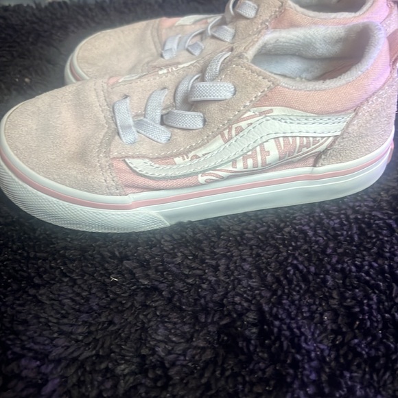 Pink and white vans toddler girl size 8C - Picture 4 of 4